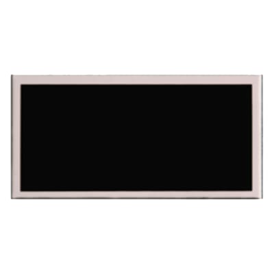 1 3/8" x 3 3/4" Laserable Aluminum Black Plate with Silver Border
