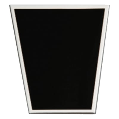 1 7/8" x 2 3/8" Laserable Aluminum Black Plate with Silver Border