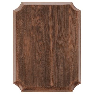8" x 10 1/2" Airflyte Walnut Piano Finish Plaque with Notched Corners