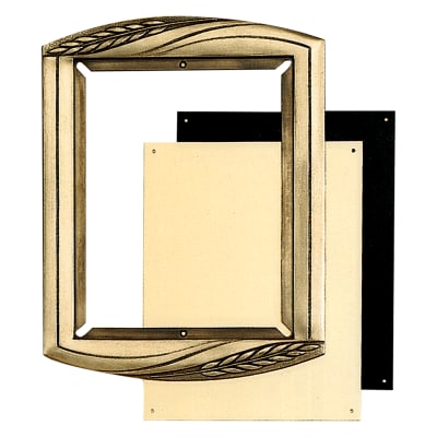 9 1/2" x 12" Airflyte Cast Metal Frame-Frame Only, Plate Sold Separately