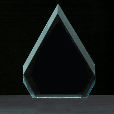 7" x 9" Arrow Series Jade Acrylic Award-Upright Only