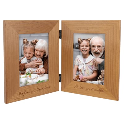 5" x 7" Genuine Red Alder Dual Picture Frame (Frame Only-Alder Plate Sold Separately)