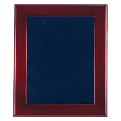 14" x 17" Rosewood Piano Finish Frame with Blue Velour Backing (Assembled)