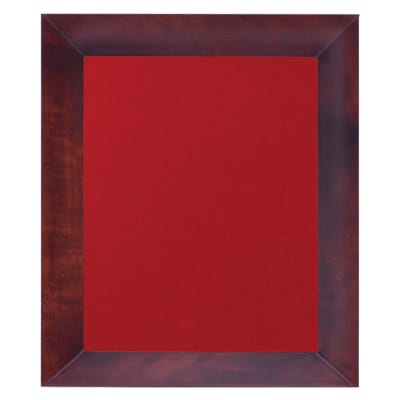 12" x 15" Matte Cherry Frame with Red Velour Backing (Assembled)