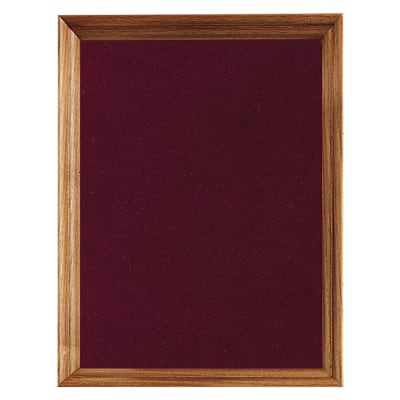 10" x 13" American Walnut Shadow Box with Maroon Velour Backing (Assembled)