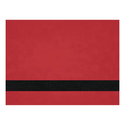 12" x 24" Red Premier Laserable Leatherette Sheet Stock with Kota Pro Adhesive