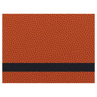 12" x 24" Basketball Premier Laserable Leatherette Sheet Stock with Kota Pro Adhesive