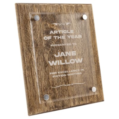 8" x 10" Barnwood Floating Acrylic Plaque