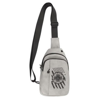 Explorer Bag - Laserable Leatherette, Creekside Collection, Light Gray