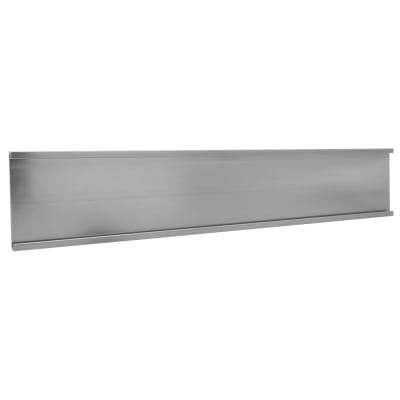 1 1/2" x 6", Satin Silver, Kota Pro Aluminum Wall Bracket without Mounting Holes, Fits 1/16" Thick Plastic Insert