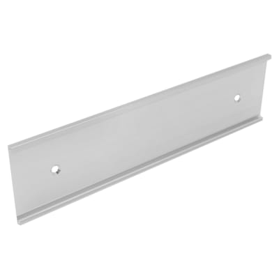 2" x 8", Polished Silver, Kota Pro Aluminum Wall Bracket with Mounting Holes, Fits 1/8" Thick Plastic Insert