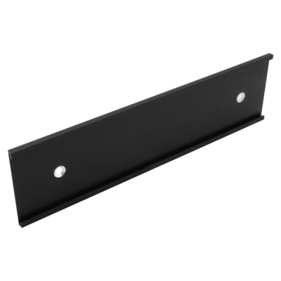 4" x 4", Black, Kota Pro Aluminum Wall Bracket with Mounting Holes, Fits 1/16" Thick Plastic Insert