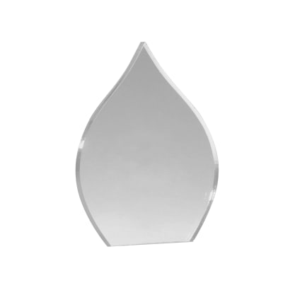 8 1/4" Blue Flame Acrylic with Clear Pop-Out Center-Clear Replacement Pop-Out Upright Only.
