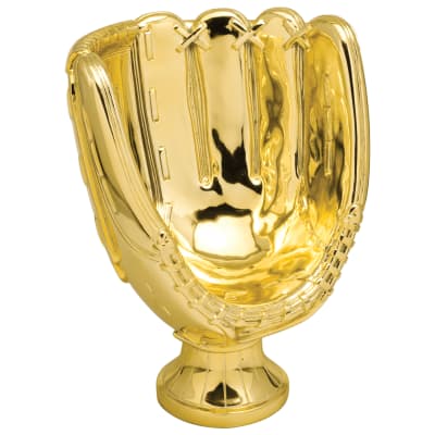 10 3/4" Gold Baseball/Softball Glove Resin