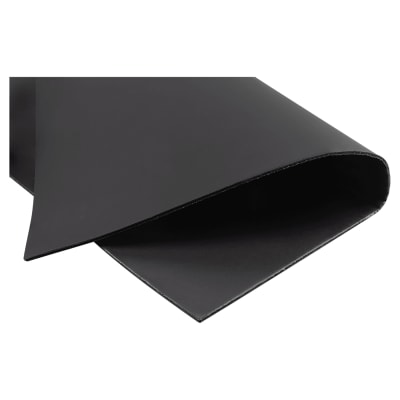 12" x 24" Black/Black Smooth Finish Laserable Leatherette Sheet Stock with Kota Pro Adhesive