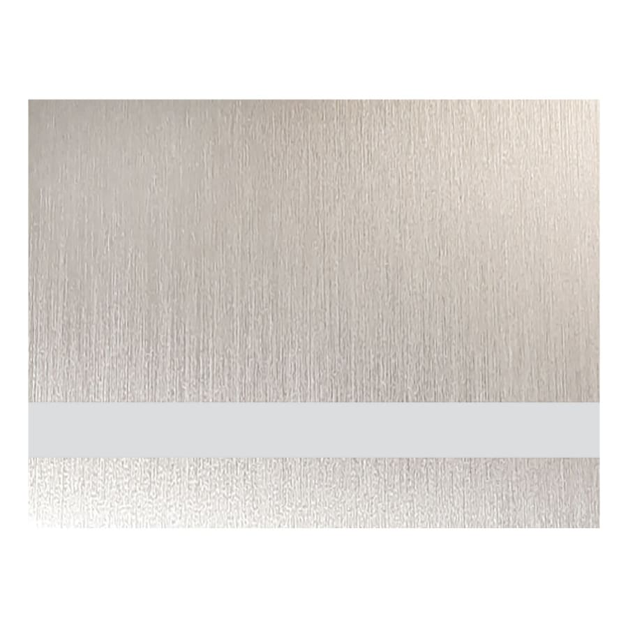 12" x 24" x .025" Satin Silver Aluminum