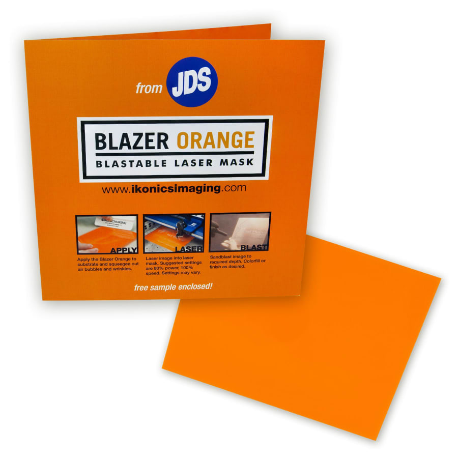 3 1/2" x 4 1/2" Blazer Orange Sample