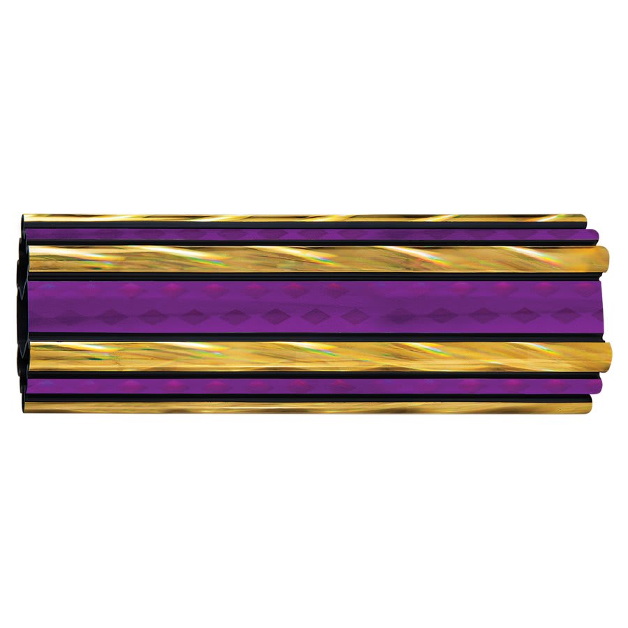 45" Purple/Gold Rectangular Diamond Trophy Column