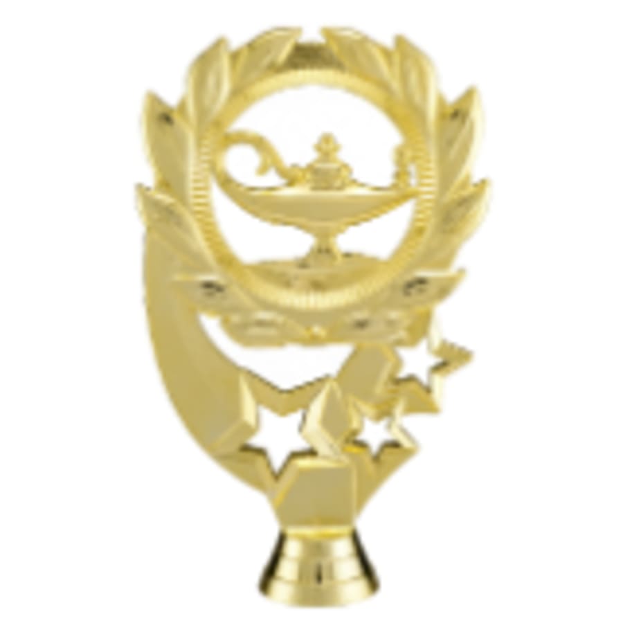 5 1/2" Lamp of Knowledge Sport Wreath Figure