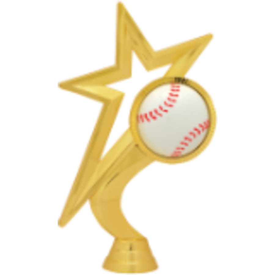 6 1/2" Gold Star Baseball Figure