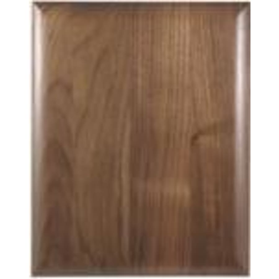 10 1/2" x 13" Elliptical Edge Square Corner Genuine Walnut Plaque