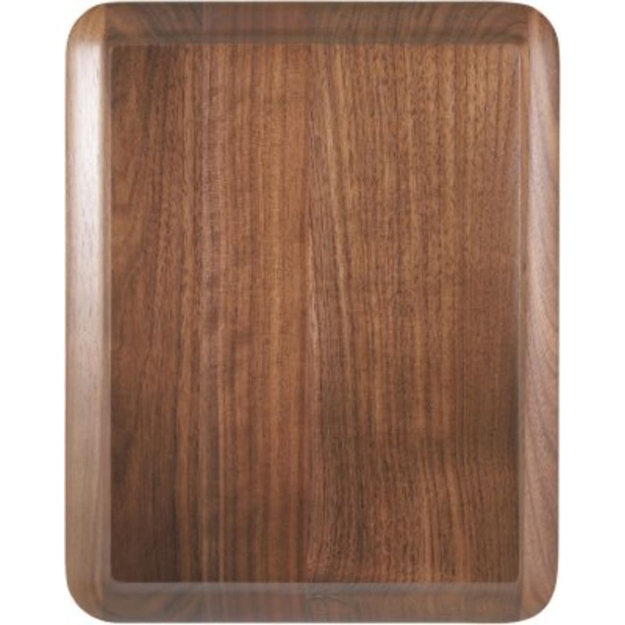9" x 12" Round Corner Raised Face Genuine Walnut Plaque
