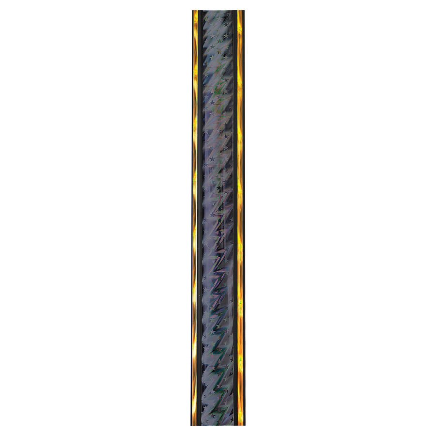 45" Black/Gold Round Galaxy Trophy Column
