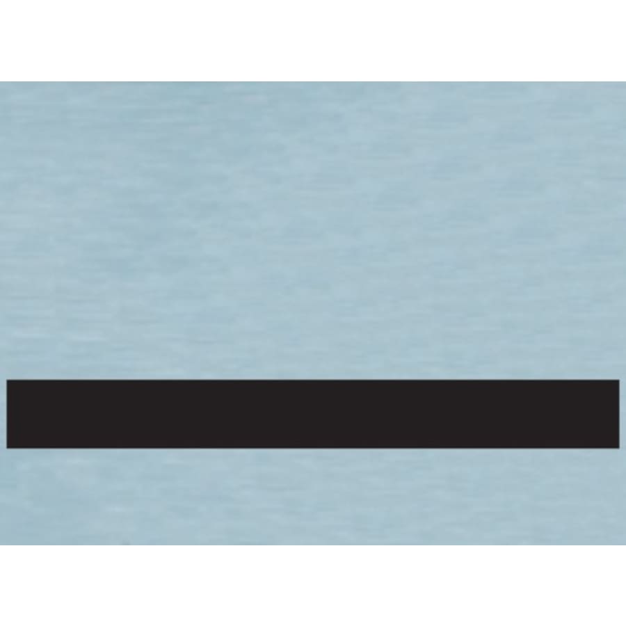 24" x 24" x .020" Brushed Aluminum/Black Flex Self-Adhesive Plastic