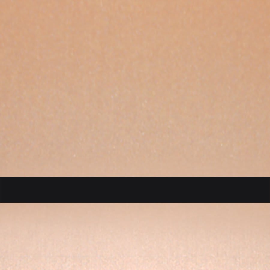12" x 24" x .004" Brushed Copper/Black UltraThins Plastic w/Adhesive