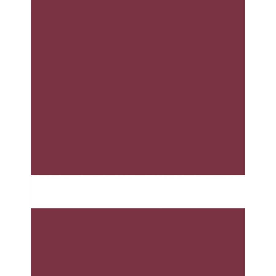 24" x 49" x 1/16" Clear Matte/Maroon Duets Reverse Laser XT Plastic