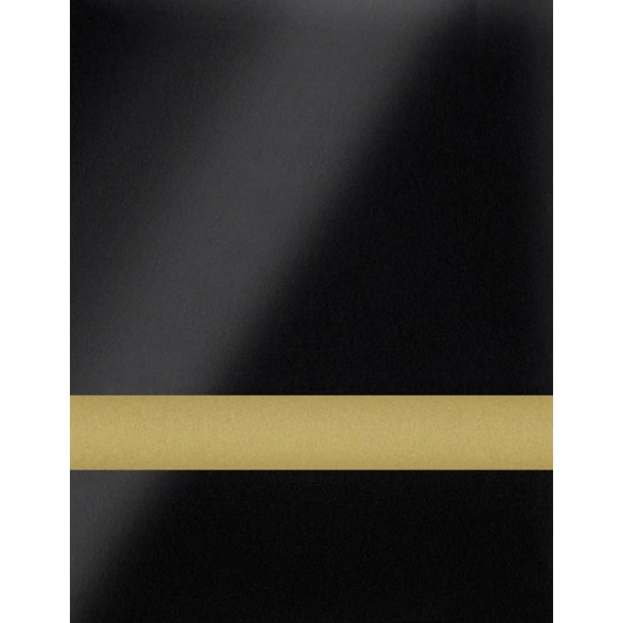 24" x 49" x .020" Gloss Black/Gold Duets Flexible Contours Plastic