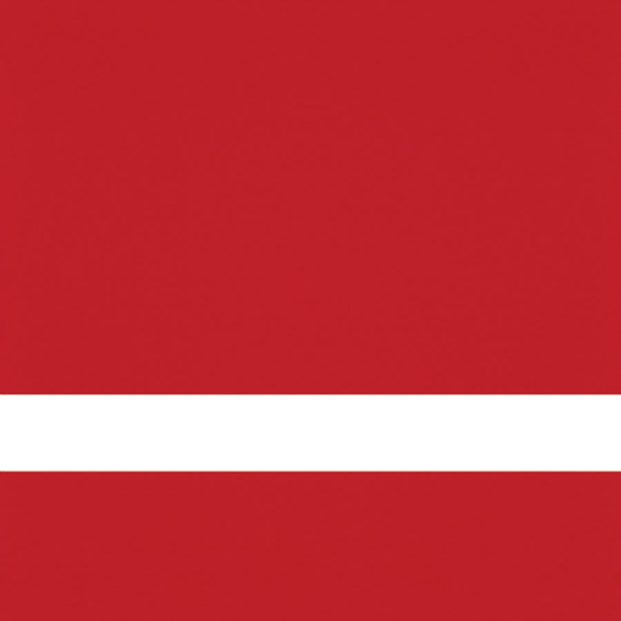 24" x 24" x 1/16" Red/White Duets Dura-Guard Laser XT Plastic Sheet Stock