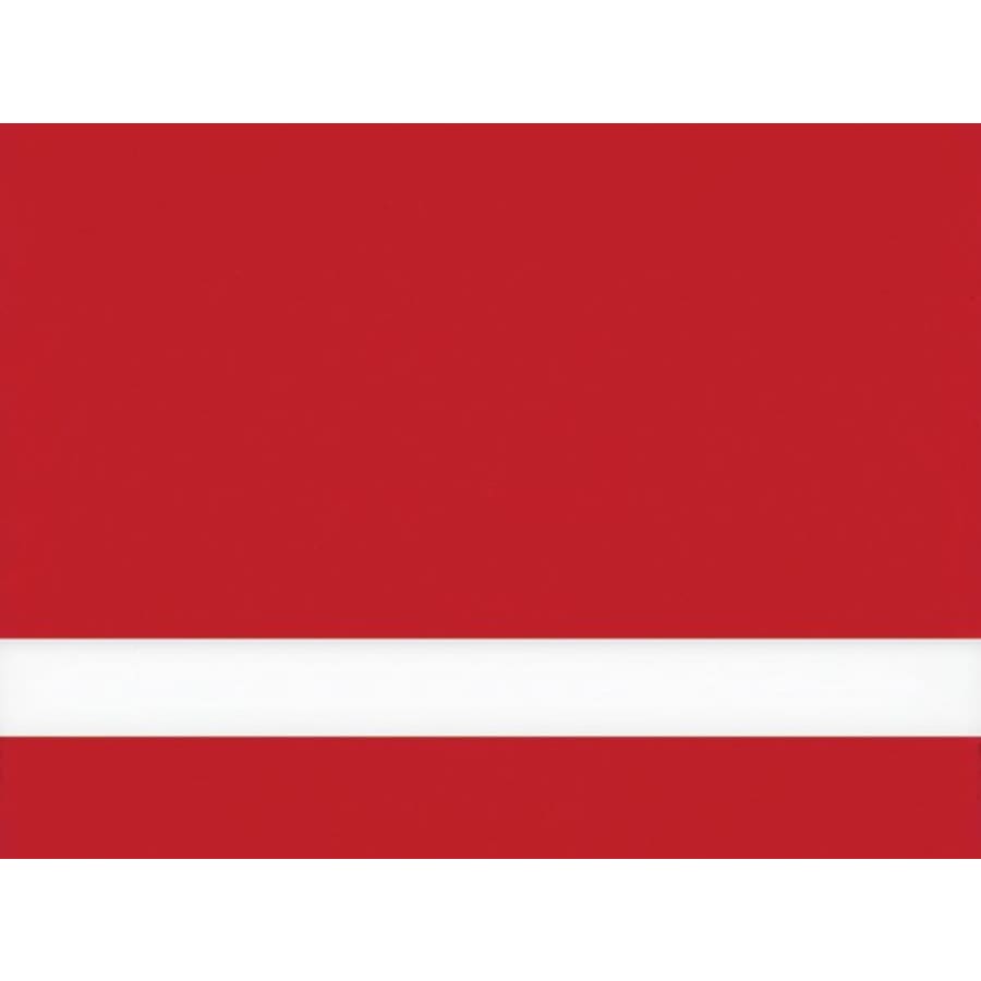 24" x 24" x 1/8" Red/White Matte Duets Laser XT Plastic