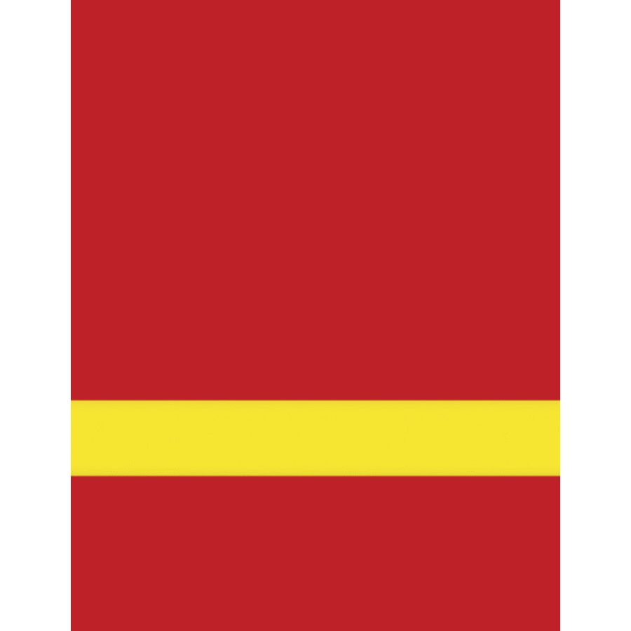 12" x 24" x 1/16" Red/Yellow Matte Duets Laser XT Plastic