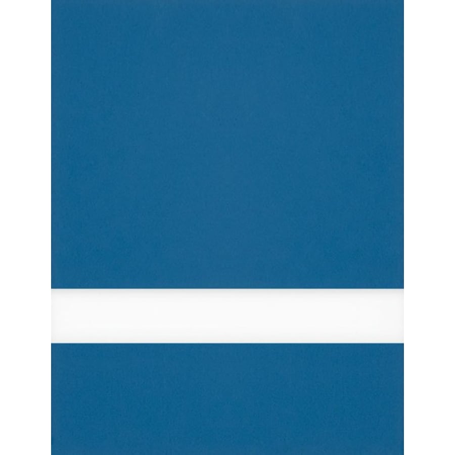 24" x 24" x 1/16" Blue/White Matte Duets Laser XT Plastic