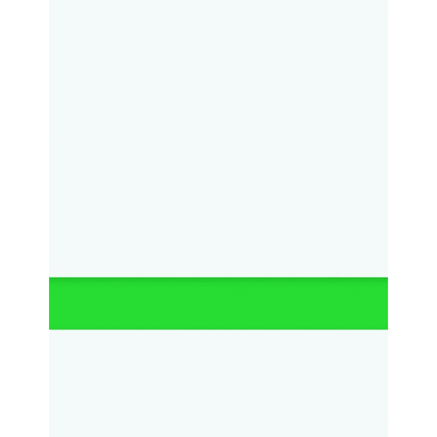 24" x 24" x 1/16" White/Spring Green Matte Duets Laser XT Plastic