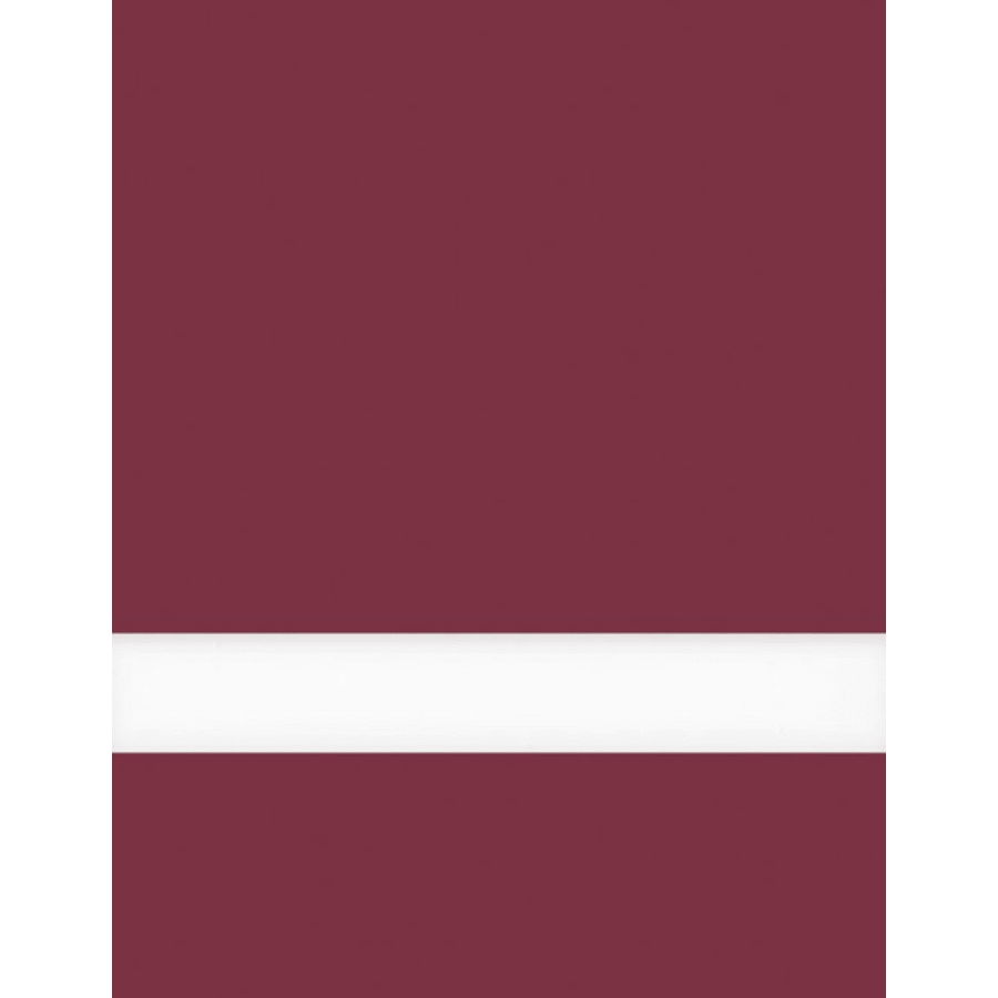 24" x 49" x 1/16" Maroon/White Matte Duets Laser XT Plastic