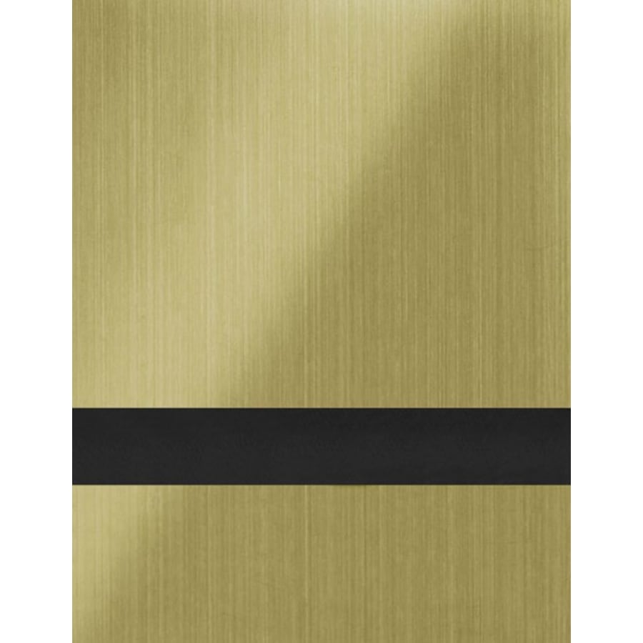 12" x 24" x 1/16" Brushed Old Gold/Black Gemini Duets Laser XT Plastic