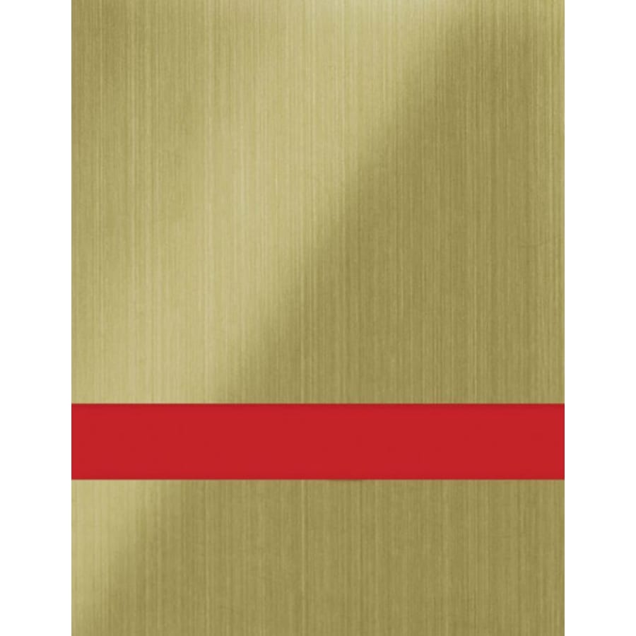 12" x 24" x 1/16" Brushed Old Gold/Red Gemini Duets Laser XT Plastic