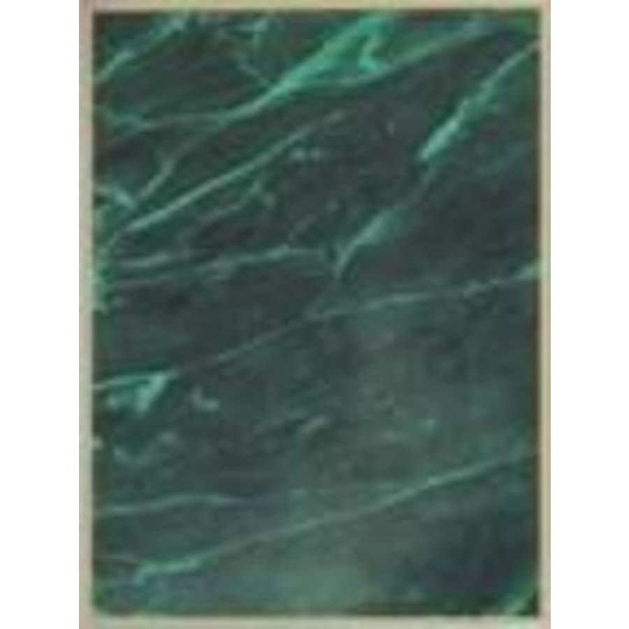 4" x 6" Green Marble/Gold Brass Plated Steel Plaque Plate