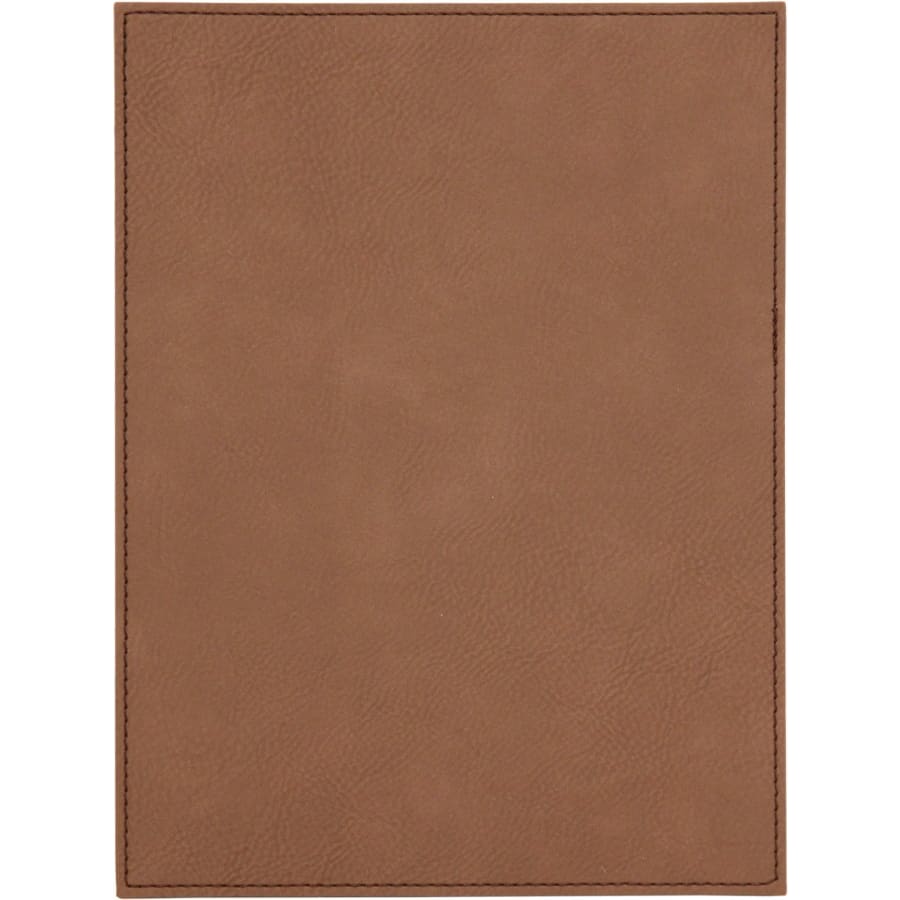 7" x 10" Dark Brown Leatherette Plaque Plate