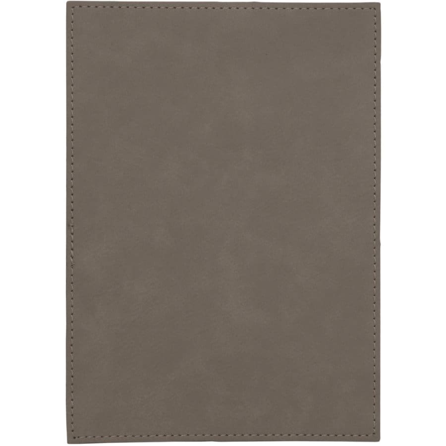 5" x 7" Gray Leatherette Plaque Plate