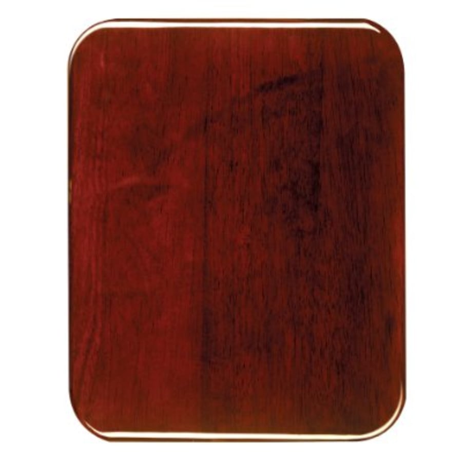 10 1/2" x 13" Rosewood Piano Finish Round Corner Plaque