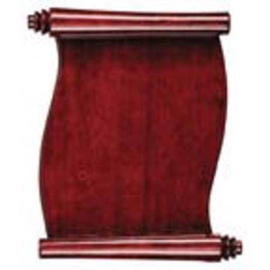 10 1/2" x 14" Rosewood Piano Finish Scroll Plaque