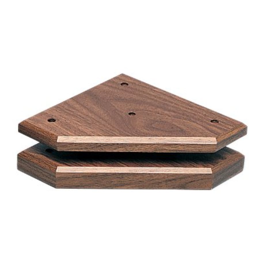 7 1/4" x 7 1/4" x 1" Cherry Finish Economy 3-Post Set