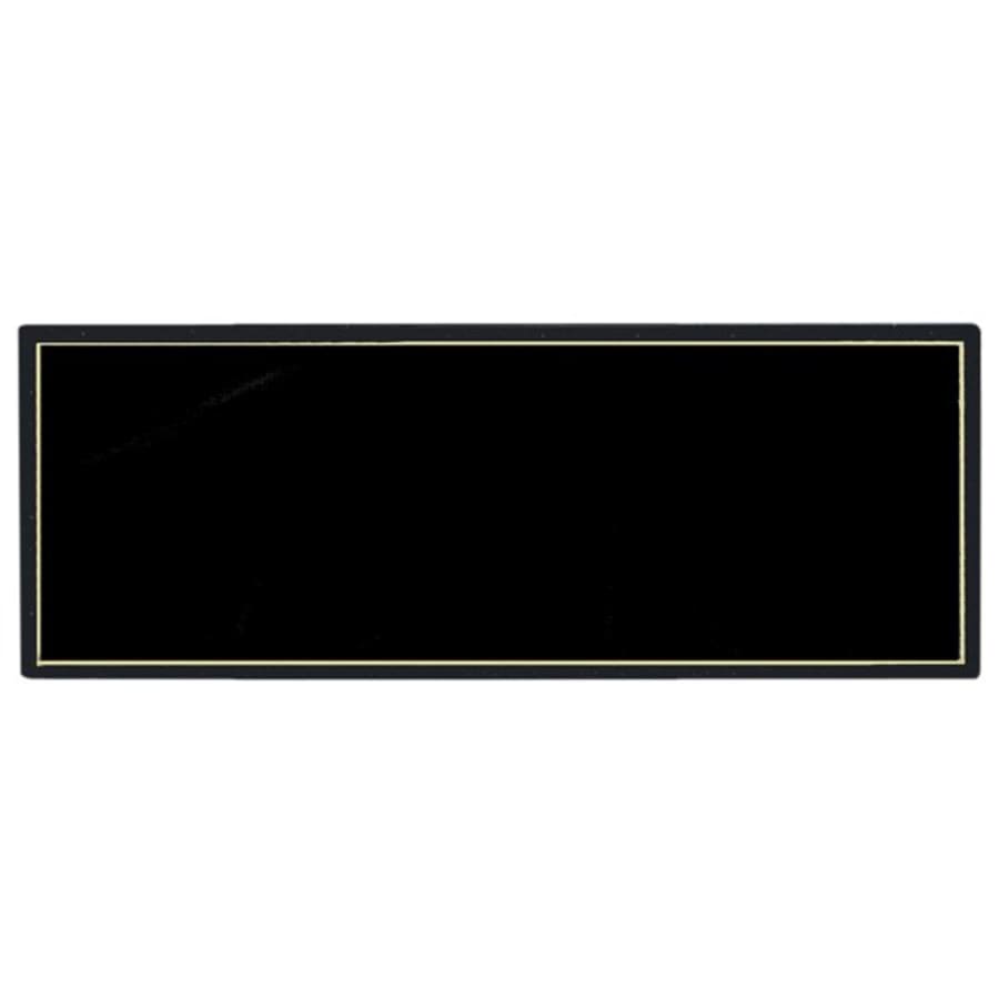 10" x 2 1/2" Black Recognition Pocket Perpetual Header Plate