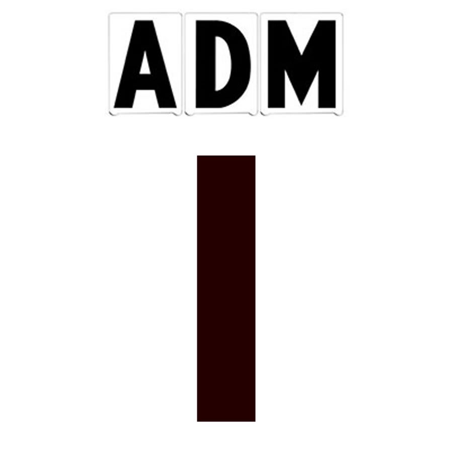 4"(H) Black ADM Font Number 1 Gemini Pronto Changeable Copy