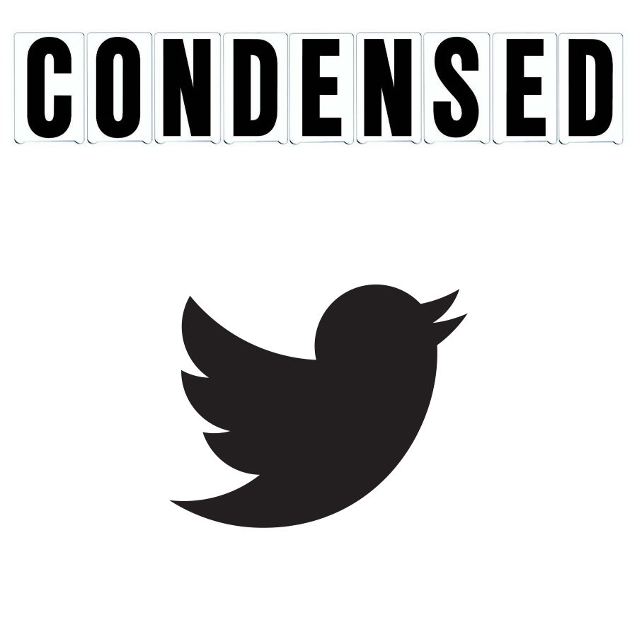 6"(H) Black Condensed Font Twitter Symbol Gemini Pronto Changeable Copy