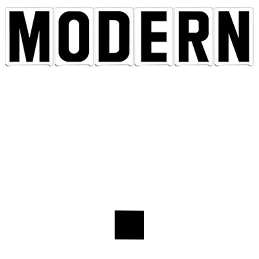 8"(H) Black Modern Font Period Gemini Pronto Changeable Copy