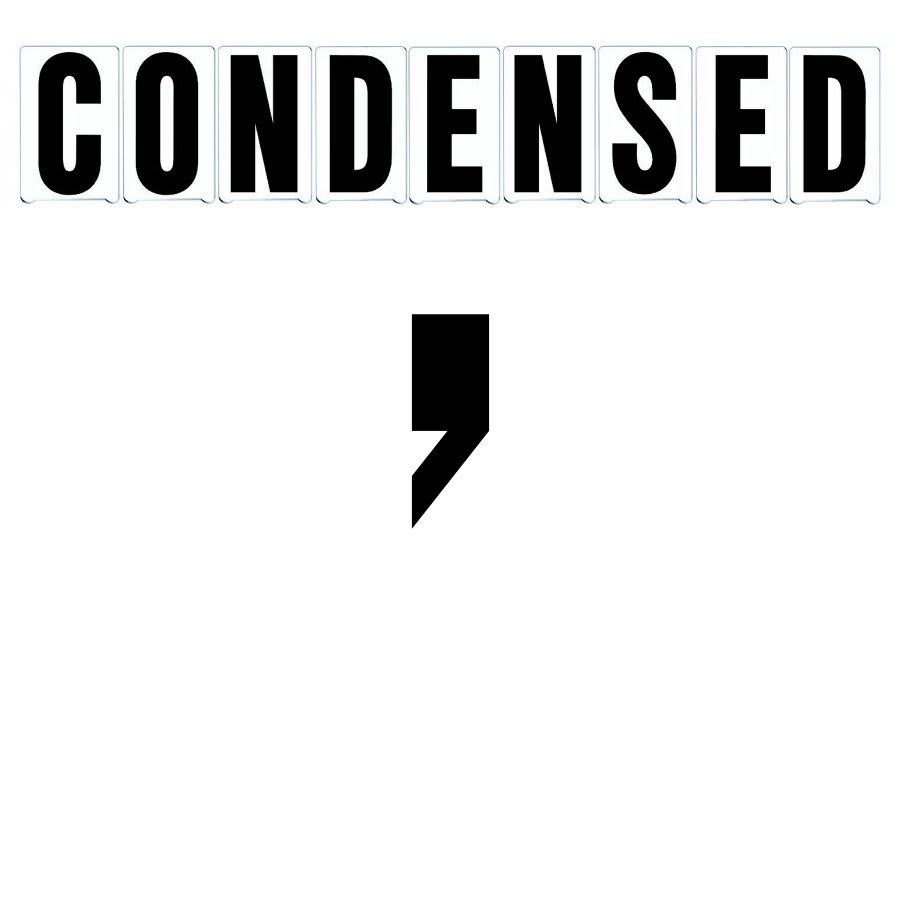 10"(H) Black Condensed Font Apostrophe Mark Gemini Pronto Changeable Copy